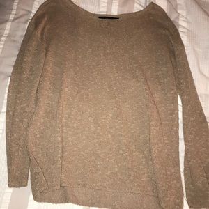 Tan colored long sleeve sweater